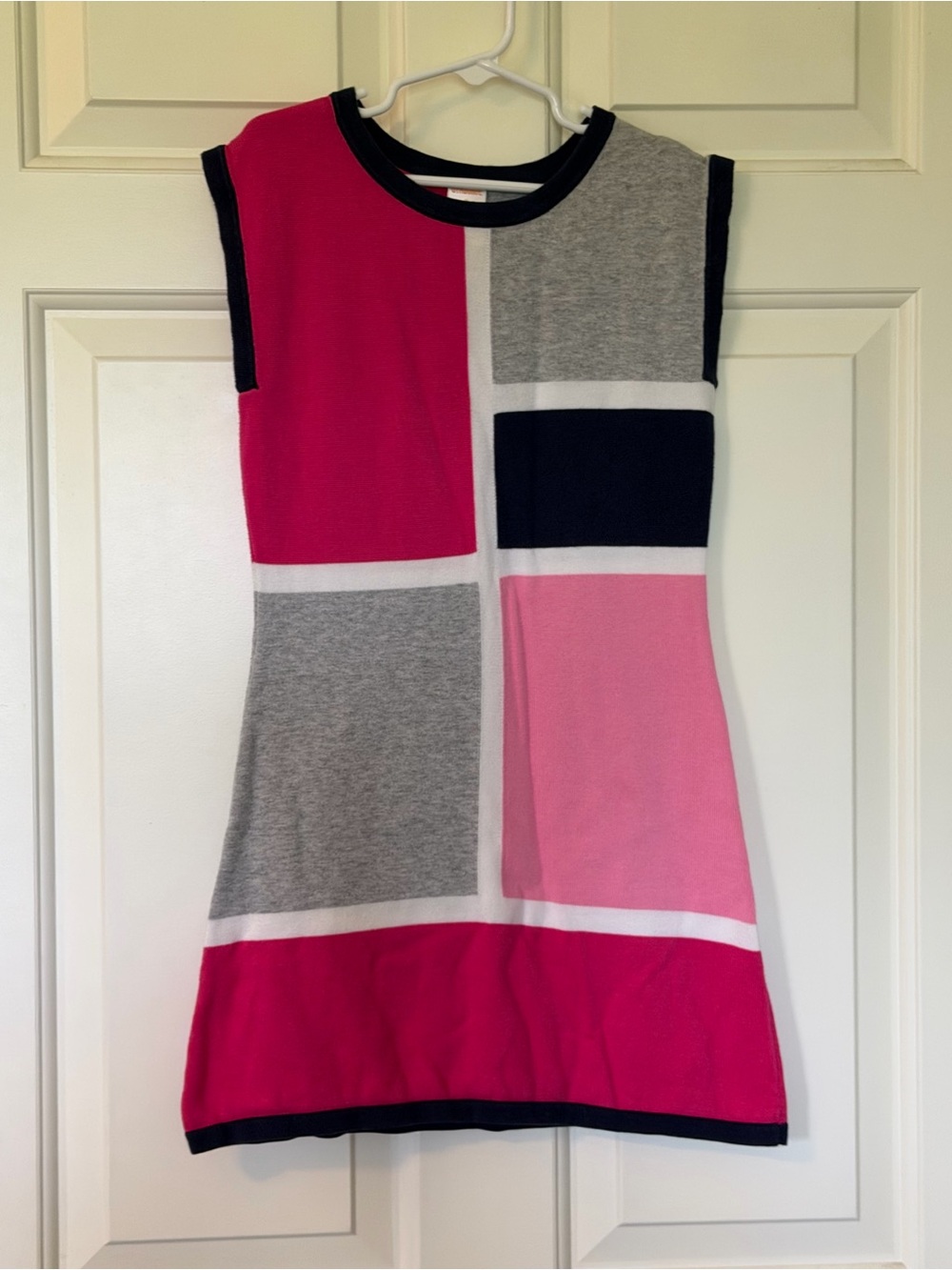 Gymboree Colorblock Knit Dress in Bright Pink, Light Pink, Gray & Navy